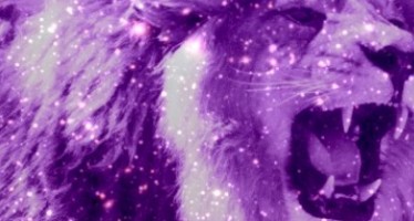 Purple Lion Attacks Children