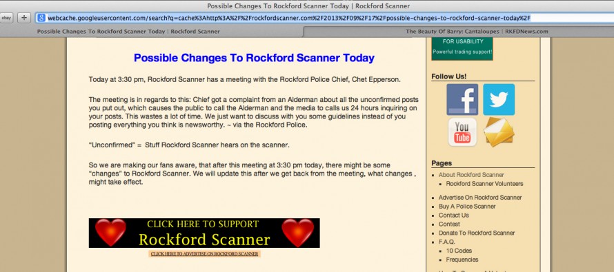 Rockford Scanner Defeated by Totalitarianism, Fascism, Socialism, and a touch of Communism