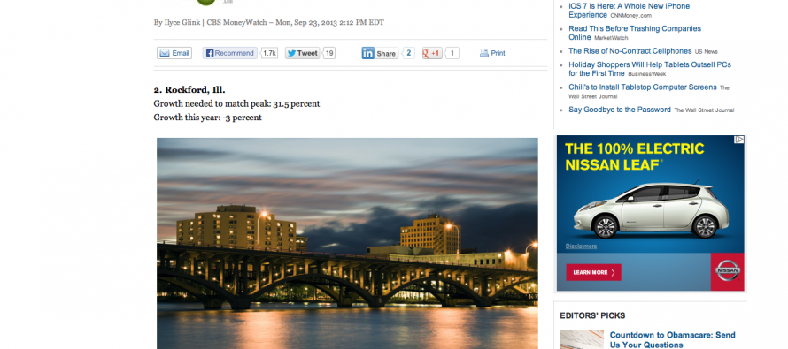 Yahoo Finance Implies Rockford is #2 American City to be Done For… Duh