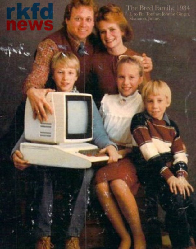 The Family Bred during happier days, the 80s.