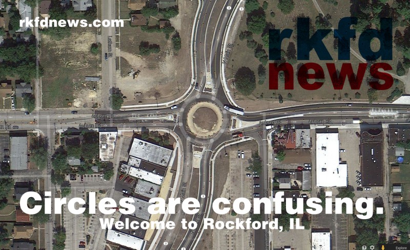The Auburn and North Main Streets roundabout has created much confusion for  local drivers because circles and always looking left before proceeding to drive right are confusing ideas to grasp.