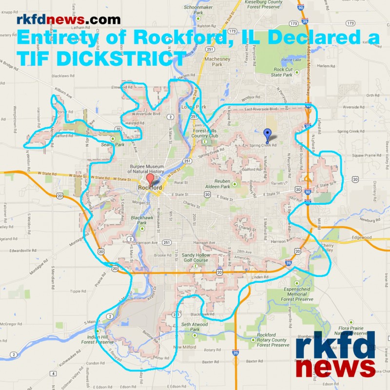 Rockford, IL, declared an entire TIF district