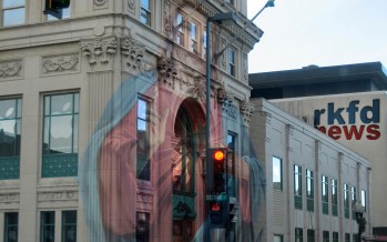 Lord Jesus Appears On The Rockford First Downtown Building
