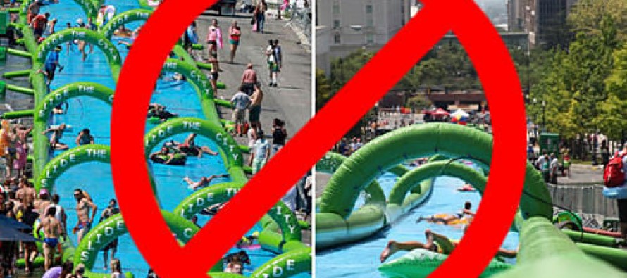 Slide the City event cancelled and we could not be happier..