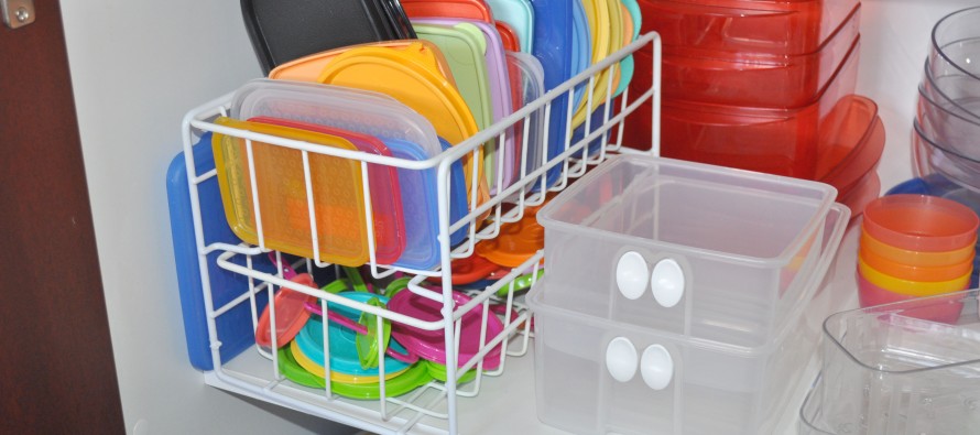 Using a Kitchen Drawer To Organize Rockford Tupperware