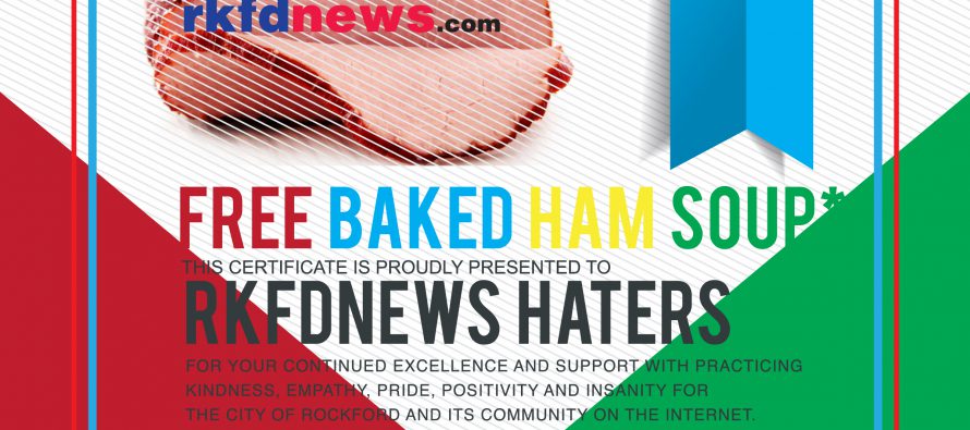 We Sorry, Downtown Rockford — Free Baked Ham Soup Certificate Download!